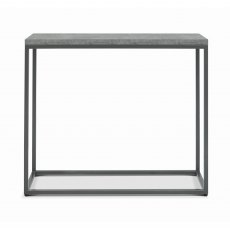 Home Origins Degas Zinc & Dark Grey Narrow Console Table - front on