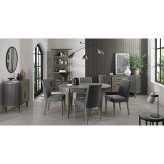 Home Origins Monet Silver Grey 4-6 Seat Extending Dining Table- first shot