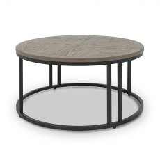 Home Origins Monet Silver Grey Coffee Table- front angle