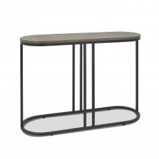 Home Origins Monet Silver Grey Console Table- front angle