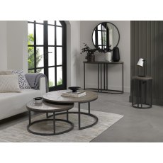 Home Origins Monet Silver Grey Console Table- lifestyle