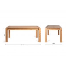 Blake Light Oak 6-10 Seater Dining Table