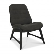 Home Origins Tuxen Peppercorn Casual Chair- Dark Grey Fabric- front angle