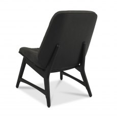 Home Origins Tuxen Peppercorn Casual Chair- Dark Grey Fabric- back
