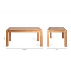 Blake Light Oak 6-8 Seater Dining Table