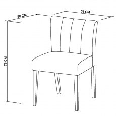 Home Origins Goya Dark Oak Circular Glass Table & 4 Blake Dark Oak Low Back Upholstered Chairs- Pebble Grey Fabric