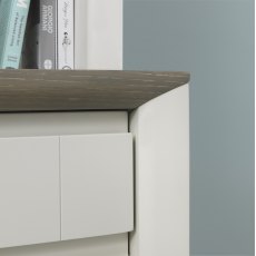 Jasper Grey Washed Oak & Soft Grey Narrow Sideboard