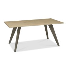 Home Origins Garner Aged Oak 6 Seater Dining Table - front angle shot