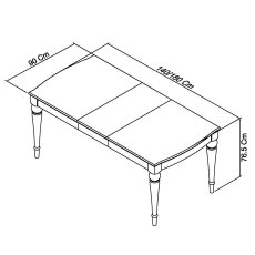 Miller Grey Washed Oak & Soft Grey 4-6 Extension Table