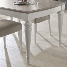 Miller Grey Washed Oak & Soft Grey 6-8 Extension Table