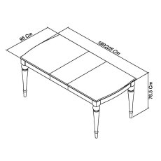 Miller Grey Washed Oak & Soft Grey 6-8 Extension Table