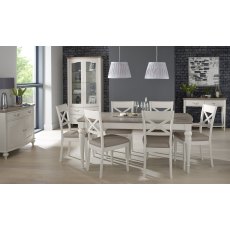 Miller Grey Washed Oak & Soft Grey 6-8 Extension Table