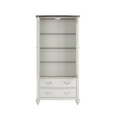 Miller Grey Washed Oak & Soft Grey Display Cabinet