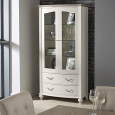 Miller Grey Washed Oak & Soft Grey Display Cabinet