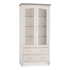 Miller Grey Washed Oak & Soft Grey Display Cabinet