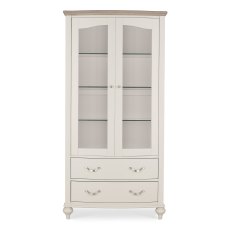 Miller Grey Washed Oak & Soft Grey Display Cabinet