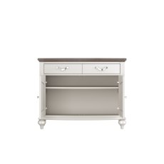 Miller Grey Washed Oak & Soft Grey Narrow Sideboard