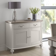 Miller Grey Washed Oak & Soft Grey Narrow Sideboard