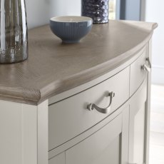 Miller Grey Washed Oak & Soft Grey Narrow Sideboard