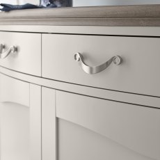 Miller Grey Washed Oak & Soft Grey Narrow Sideboard