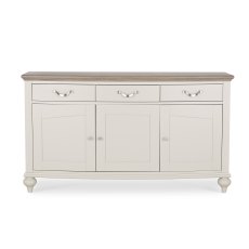 Miller Grey Washed Oak & Soft Grey Wide Sideboard