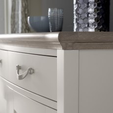 Miller Grey Washed Oak & Soft Grey Wide Sideboard