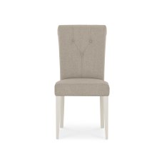 Miller Soft Grey Upholstered Chairs in Pebble Grey Fabric