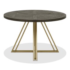 Varela Fumed Oak 4 Seater Circular Dining Table