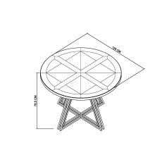 Varela Fumed Oak 4 Seater Circular Dining Table