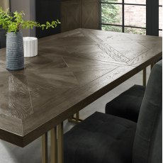 Varela Fumed Oak 6-8 Extension Dining Table