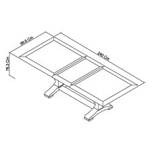 Rivera Two Tone 6-8 Dining Table