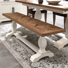 Rivera Two Tone Bench