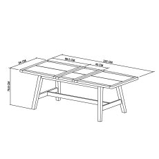 Rosen Rustic Oak 4 - 6 Seater Dining Table