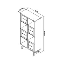 Rosen Rustic Oak Display Cabinet