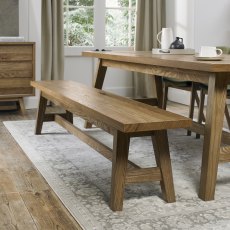 Rosen Rustic Oak Large Bench