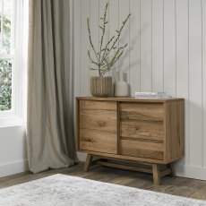 Rosen Rustic Oak Narrow Sideboard