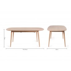 Johansen Scandi Oak 6-8 Seater Dining Table