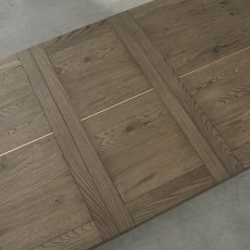 Rosen Weathered Oak & Peppercorn 4 - 6 Seater Dining Table