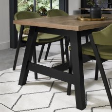 Rosen Weathered Oak & Peppercorn 4 - 6 Seater Dining Table