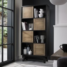 Rosen Weathered Oak & Peppercorn Display Cabinet