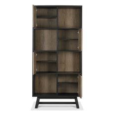 Rosen Weathered Oak & Peppercorn Display Cabinet