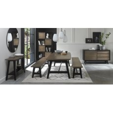 Rosen Weathered Oak & Peppercorn Large Bench