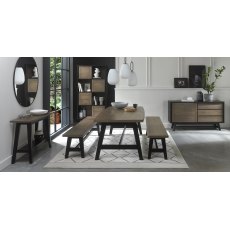 Rosen Weathered Oak & Peppercorn Narrow Sideboard