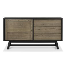 Rosen Weathered Oak & Peppercorn Wide Sideboard