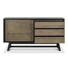 Rosen Weathered Oak & Peppercorn Wide Sideboard