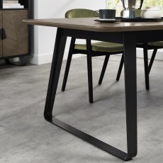 Castello Weathered Oak & Peppercorn 4-6 Seater Extension Dining Table