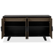 Castello Weathered Oak & Peppercorn Wide Sideboard