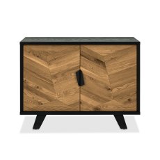 Castello Rustic Oak & Peppercorn Narrow Sideboard