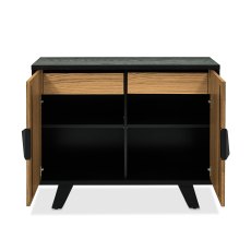 Castello Rustic Oak & Peppercorn Narrow Sideboard