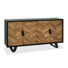 Castello Rustic Oak & Peppercorn Wide Sideboard